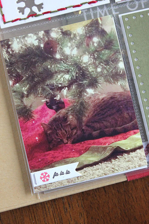 December Moments Layout - detail