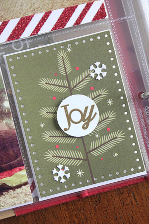December Moments Layout - detail
