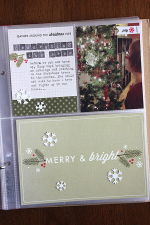 December Moments Layout - detail