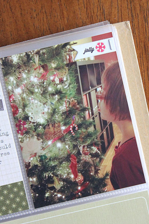 December Moments Layout - detail