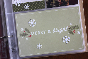 December Moments Layout - detail