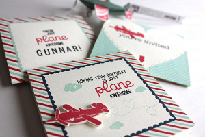 Airplane Birthday Card - detail