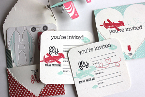 Airplane Birthday Invitation Card