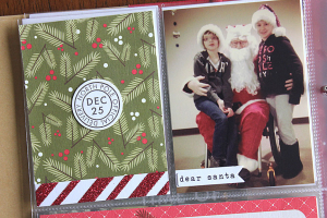 December Moments Layout - detail