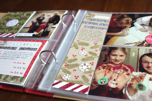 December Moments Layout - detail