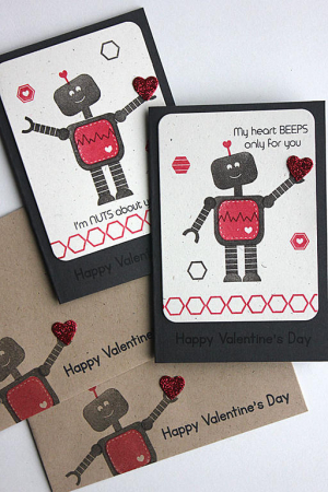 Robot Valentine Cards