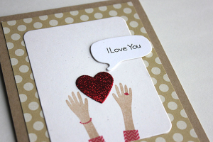 Hands Full of Love Card - detail