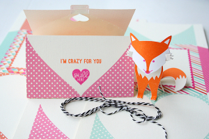 Hey Foxy Valentine - inside flap
