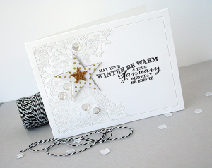 May Your Winter Be Warm card