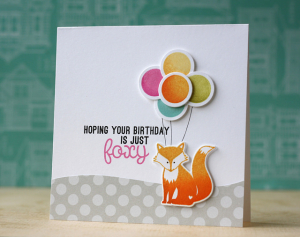 PTI Foxy Birthday card