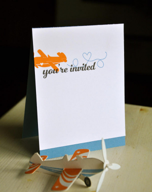 Airplane Invitation