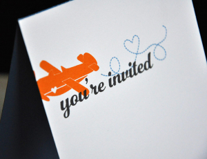 Airplane Invitation Detail