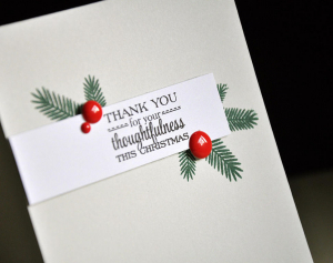 Christmas Thank You Detail