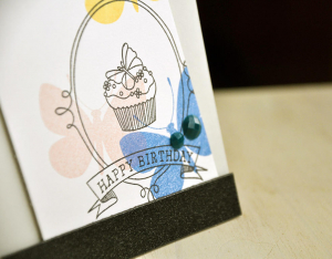 Butterfly Birthday Card Detail