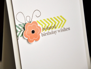 Belated Birthday Wishes Card Detail