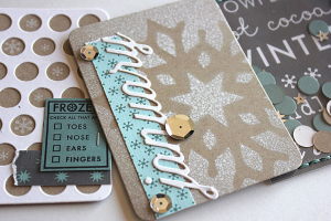 January Journal Cards - detail