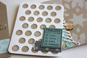 January Journal Cards - detail