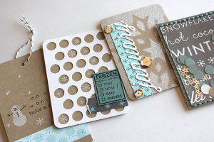 January Journal Cards - detail