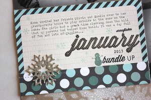 Snow Day Friends Layout - detail
