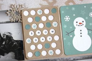 Snow Day Friends Layout - detail