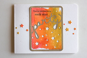 Rock Star Party Card