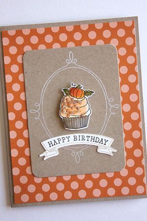 October Cupcake Card