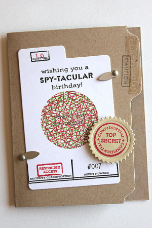 Classified Birthday Message Card