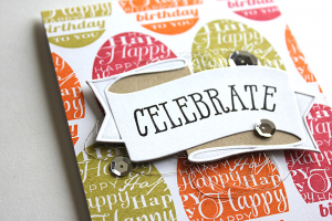 Celebrate Your Birthday Card - detail