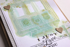 I Just Love You Cable Gram Card - detail