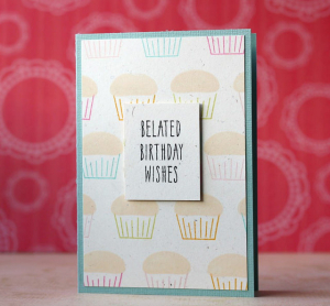 belated birthday cupcake