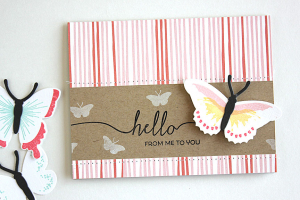 Hello Butterfly Card