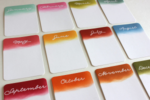 Year Round Mini Journal Cards - detail