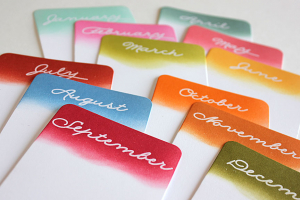 Year Round Mini Journal Cards - detail