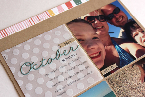 October Moments at the Beach Layout - detail