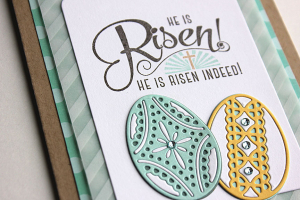 He is Risen Card - detail