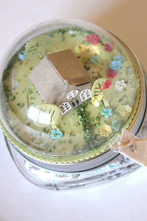 Easter Dome Candy Jar - detail