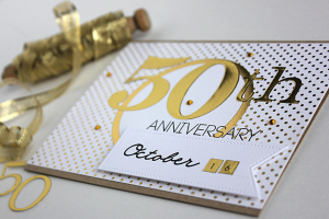 50th Anniversary Card - detail