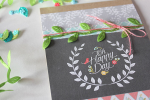 Oh, Happy Day Card - detail