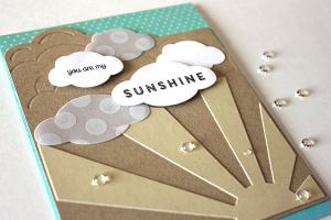 You Are My Sunshine Card - detail