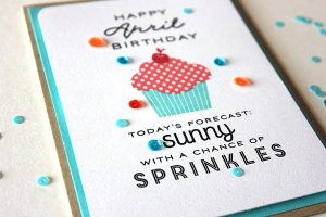 Birthday Sprinkles Card - detail
