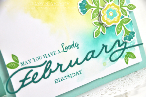 February Birthday detail