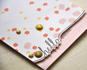 Hello Darling Card Detail