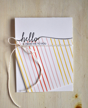 Hello From Me to You Card