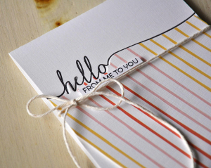 Hello From Me to You Card Detail
