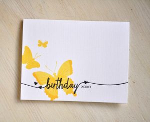 Butterfly Birthday Trio Detail