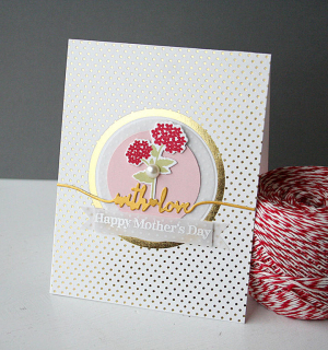 Happy Mother's Day card gold foil