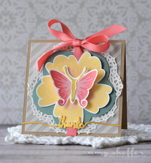 Butterfly Thanks Card