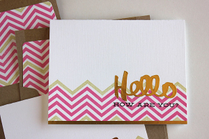 Hello How Are You Card- detail