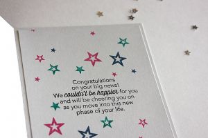 Hooray You Did It Card - inside detail