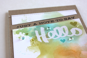 Just a Note Card - detail